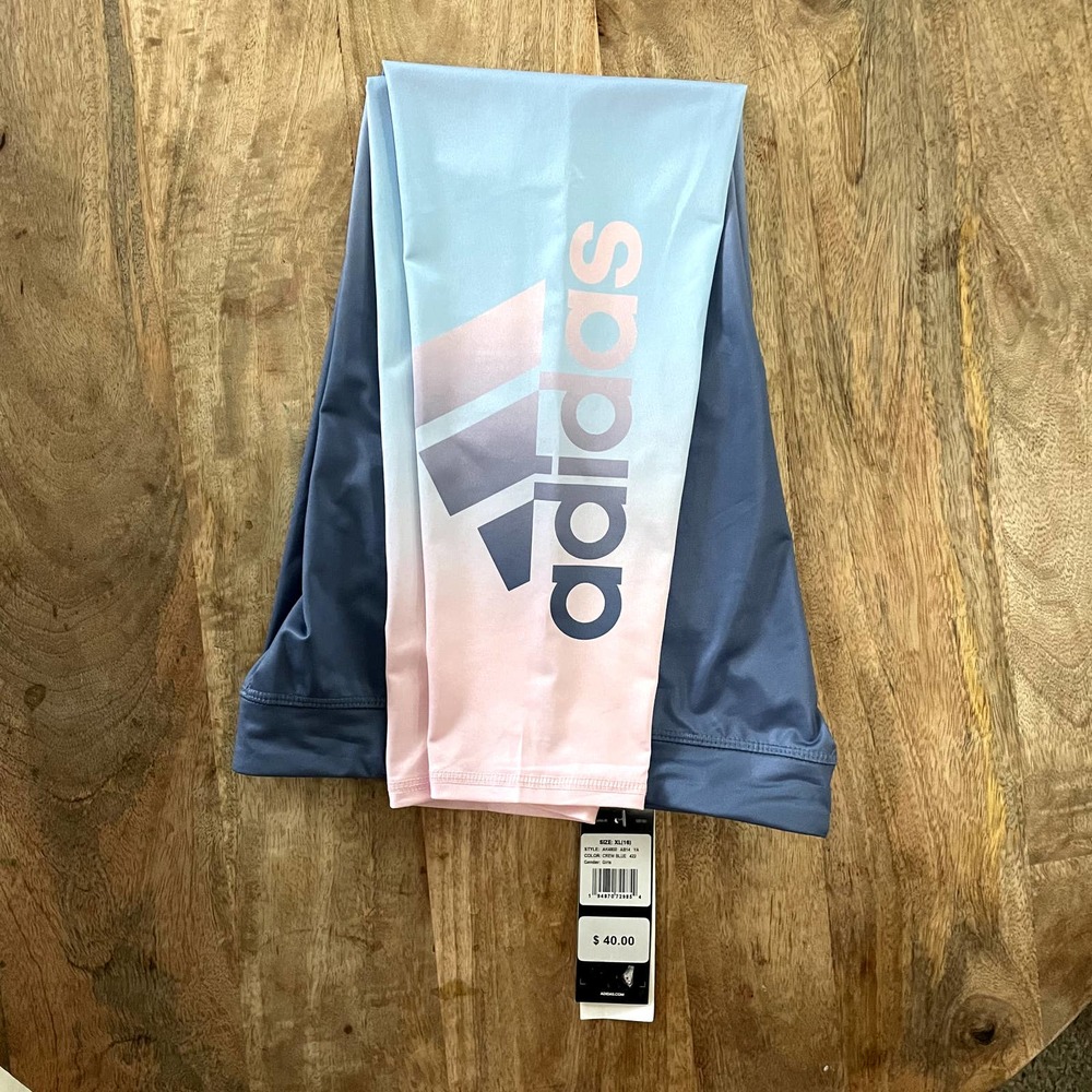 Girls Adidas Leggings size XL Teal